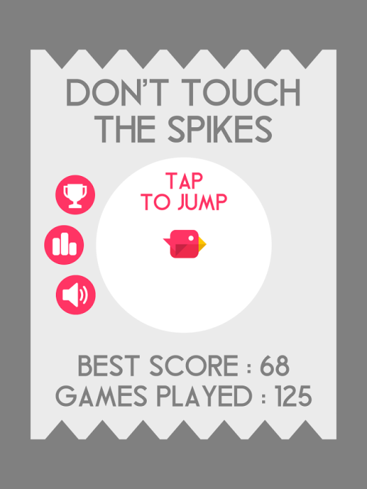 clona flappy bird dont touch spikes 1