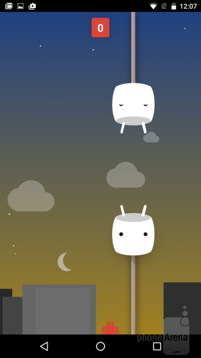 Android 6.0 Marshmallow joc easter egg flappy bird clona  (1)