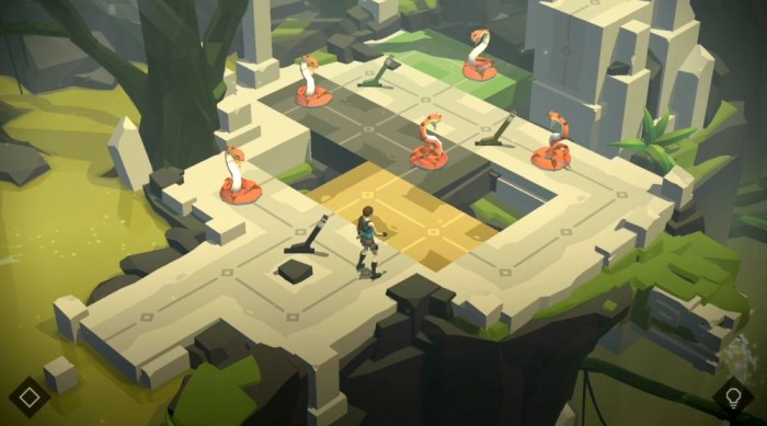lara croft go review limba romana joc android (11)