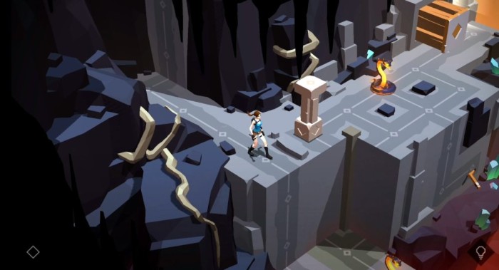 lara croft go review limba romana joc android (7)