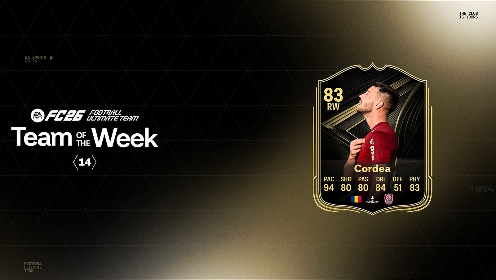 andrei cordea team of the week ea sports fc 26