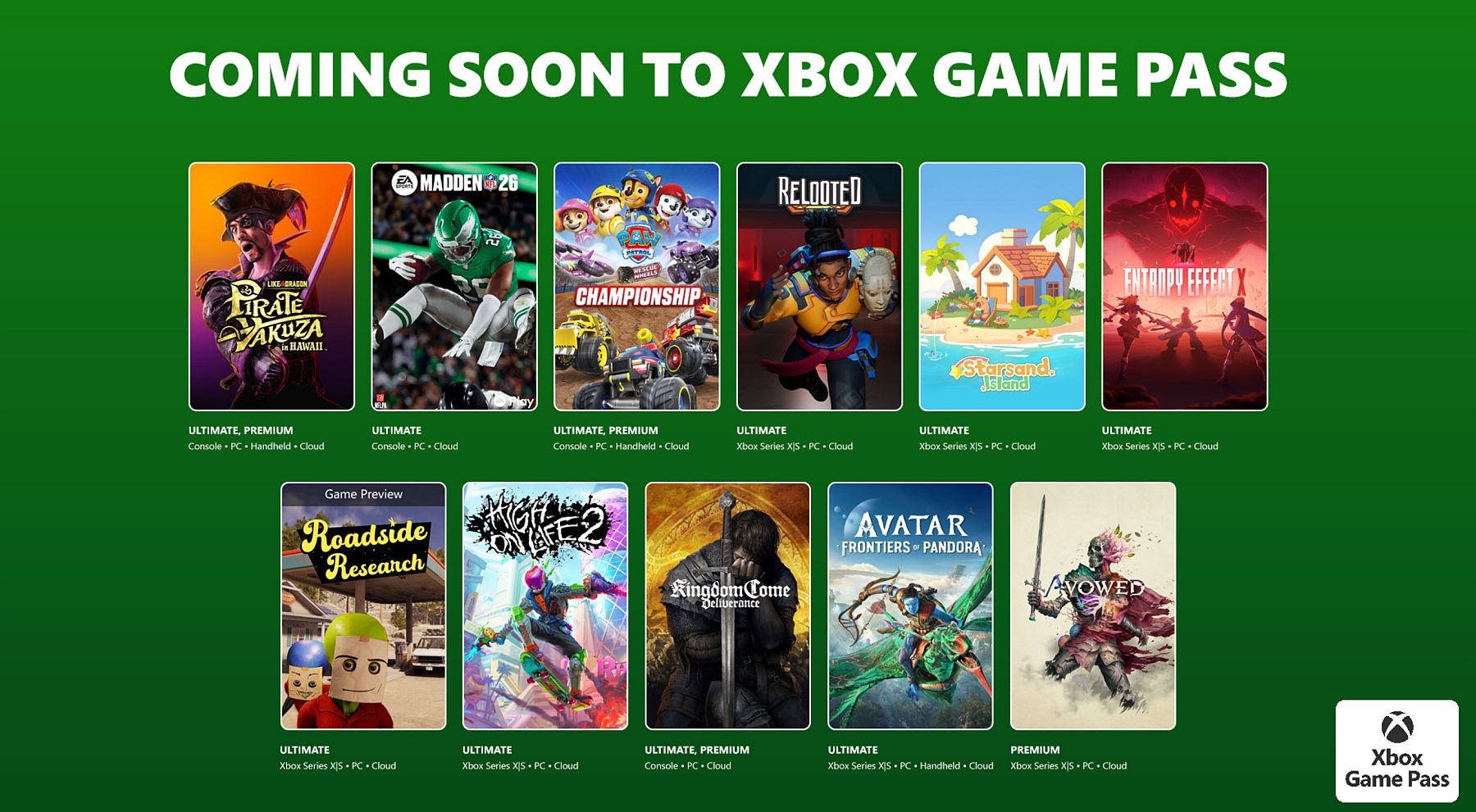 jocuri xbox game pass februarie 2026