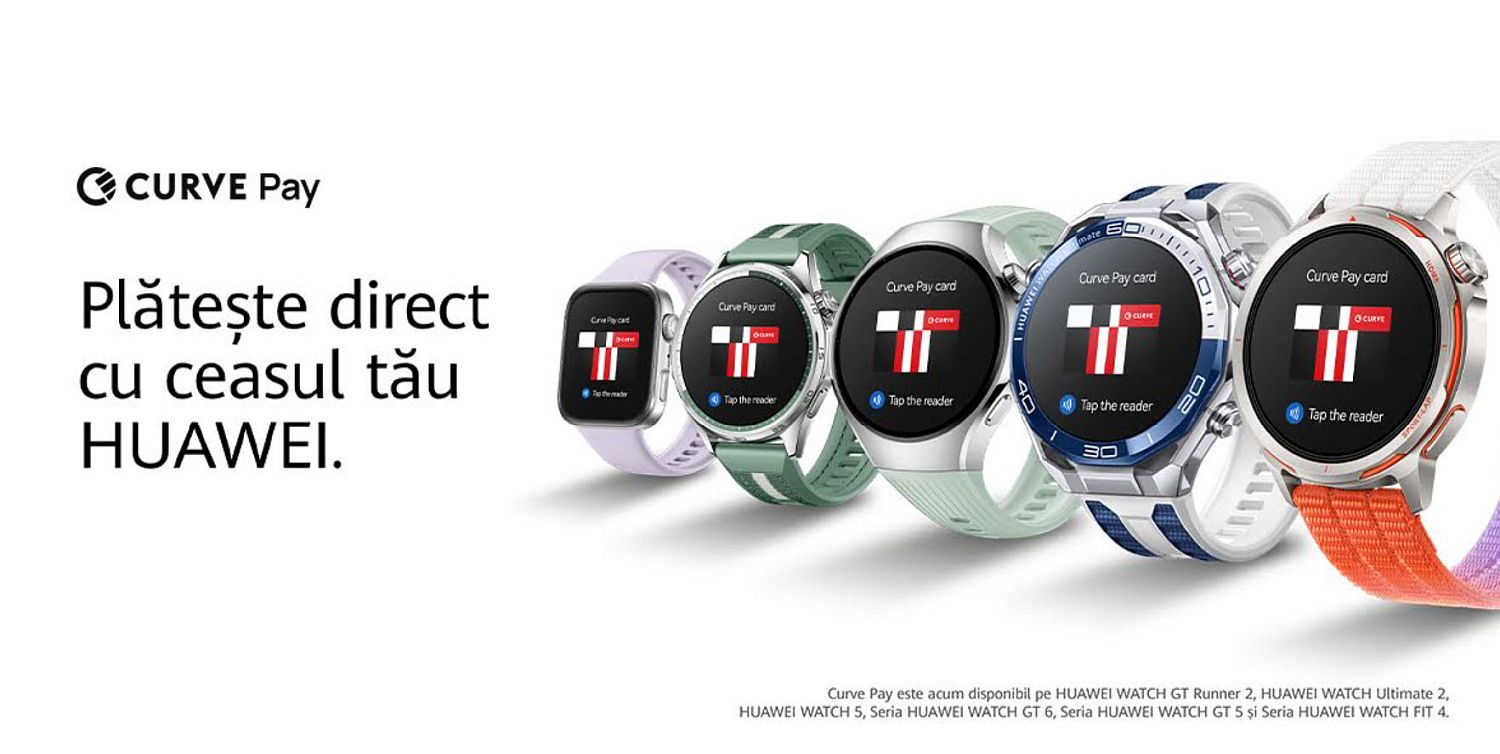 huawei plata cu ceas curve pay