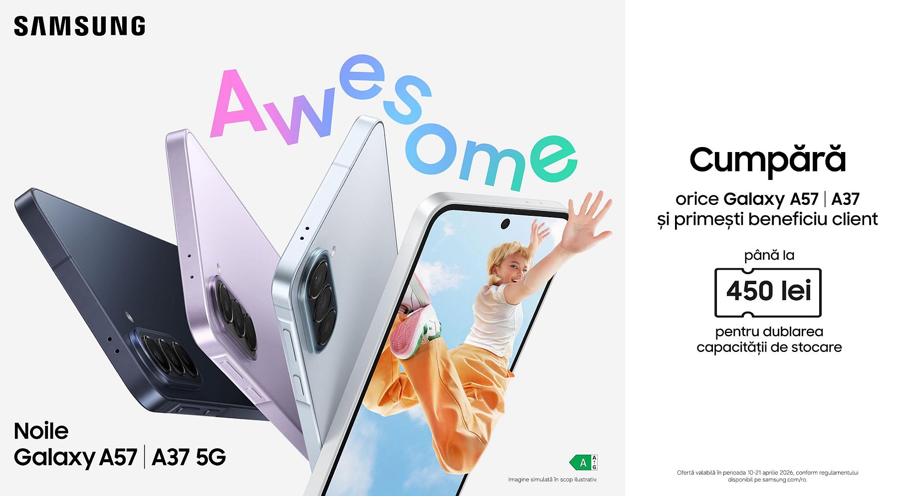 samsung galaxy a37 a57 lansare romania