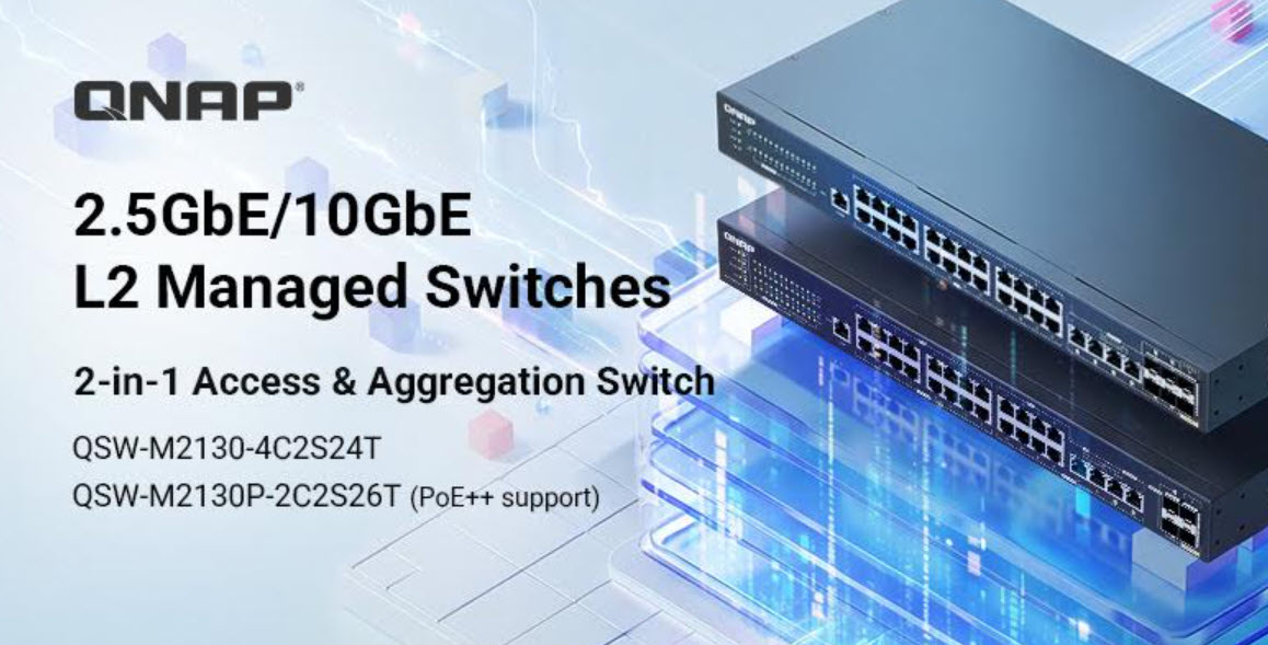QNAP prezintă seria de switch-uri cu management web L2 QSW 2000